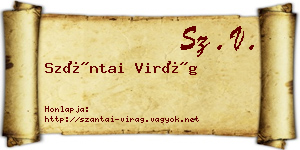 Szántai Virág névjegykártya